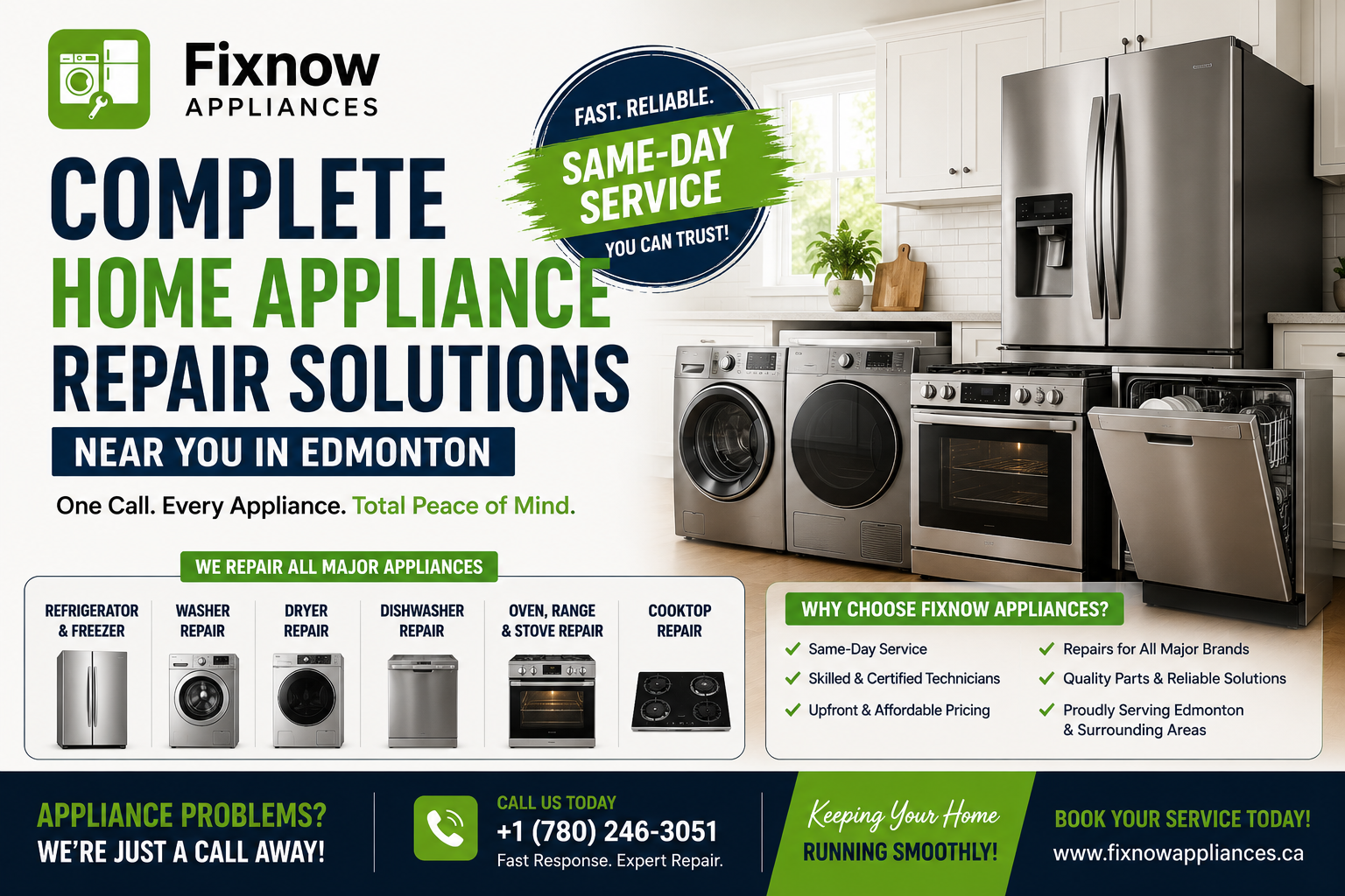 Complete Home Appliance Repair Solutions Near You | FixNow Appliances